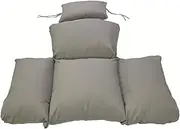 Egg Swing Chair Cushion - Swivel Chair Cushion - Waterproof Swivel Chair Cushion with Pillow, Garden Hanging Basket Chair Seat, Swivel Chair Cushion