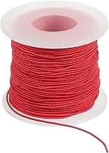 uxcell Elastic String for Bracelet 164 Ft/50 Meter Length 0.8 mm Dia, 1 Roll Sturdy Stretchy String Cord for Jewelry Making Necklace Beading Craft DIY, Red