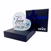 Crystal Glass Heart Memorial Bereavement Gift Sympathy Condolence Gift Sympathy