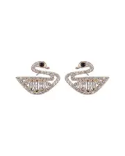 Eye Candy LA Audrey Swan CZ Drop Earrings