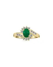 Gem Spark 14K 1.41 ct. tw. Diamond & Emerald Ring