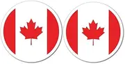 Canada Flag X2 Sticker Decal Canadian Country Love Proud