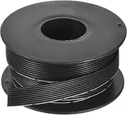 uxcell 28AWG Silicone Ribbon Cable 10Pin 28 Gauge Flat Cable Flexible Silicone Wire 3m/9.8ft Black Stranded Tinned Copper Wire for Model Plane, Model Car, Electric Appliance