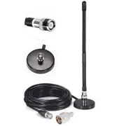 CB Antenna 27MHz CB Radio Antenna Soft Whip Magnetic Base CB Antenna BNC & PL...