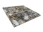 Natural agate coffee table, agate center hallway table top, geode agate table