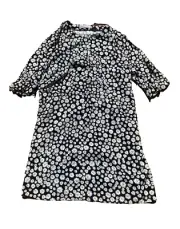 Atmos & Here Black Daisy Tunic Dress - Size 18 20