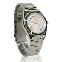 在飛比找PChome24h購物優惠-Arseprince 絢麗晶彩經典三眼中性錶-銀色