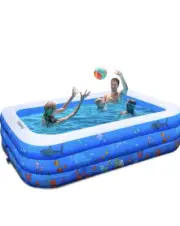 Inflatable Swimming Pools, FUNAVO Inflatable Pool for kids, Kiddie, Toddler, Adu