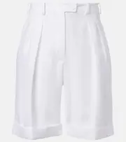 [Loro Piana] Loro Piana George linen Bermuda shorts AU 16 white