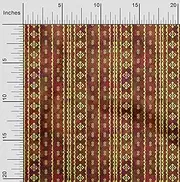 oneOone Cotton Poplin Twill Brown Fabric Batik Sewing Material Print Fabric by The Yard 56 Inch Wide