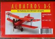 Dumas Albatros D.V 18" Walnut Scale Rubber Powered Flying Model 232