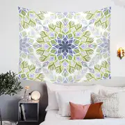 Green Purple Relaxing Abstract Tapestry