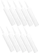 Veemoon 10Pcs Refillable Caulk Tubes Empty Sealant Tubes Compatible with Standard Caulking Tools for Repairs for Cracks Leaks and Custom Color Mixing