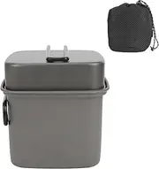 Cookware – Lightweight Non-Stick Aluminum Pots for Camping | Long-Lasting Cooking Set for Backpacking, Hiking, Campfire Use Compact Camping Utensils & Accessories for Travel and Adventure Gear
