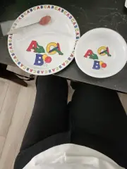 Vintage but new in box ABC 3 section plate, bowl and spoon