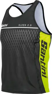 Santini Sleek 2.0 Tri Tank Top - Fluro Yellow Size XS
