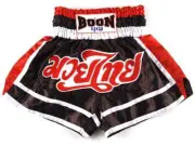 Boon Sport "RED WHITE BLACK" Muay Thai Shorts
