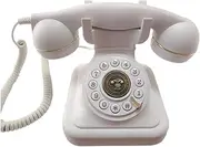 Ysyaxsyt Guestbook Audio Wedding Phone, A Vintage Guestbook for Recording Guest Voice Messages, White