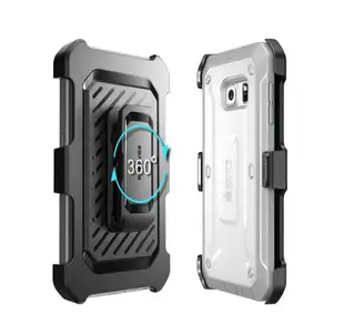 [現貨1個] SUPCASE 軍規防摔手機殼 白/灰 適 Samsung Galaxy S6 Edge 2015 保護殼 Unicorn Beetle Pro 系列_ZZ1 dd