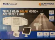 Triple Head Solar Motion Activated Light, 1300 Lumens