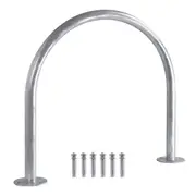 CyclingDeal Outdoor Floor Bike Stand U Shaped Bike Rack Hot-Dipped Galvanized Finish