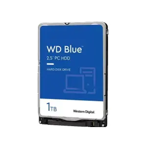 WD 藍標7mm 1TB 2.5吋硬碟 (WD10SPZX)