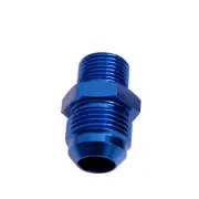 Aeroflow Metric To Male Flare Adapter M10 x 1.0mm to -4 Blue Finish