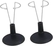 KONTONTY 2pcs Doll Display Rack Stand Doll Stand Crochet Large Doll Stand Miniatures The Shelf Stand Doll Storage Mannequin Rotating Display Stand Portable Doll Stand Black