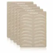 BRAWNA Inkless Double Sided Microblading Practice Skin For Eyebrow Tattoos, 5pcs