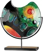 [GILDE GLAS art] Designer Vase Handmade Glass Height 37 cm