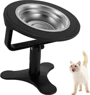 Adjustable Cat Bowl Stand with Bowl Tilted Cat Food Bowl Stand Height Adjustable Cat Food Stand Nonslip Elevated Dog Bowl Stand Raised Cat Bowl for Dogs Cats Pets