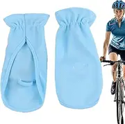 [Generic] Hand Sun Protection Gloves - Sunblock Hand Fingerless Driving Mittens,Sun Block Ice Silk Fingerless Driving Gloves for Fishing, Rowing, Riding
