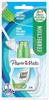 Paper Mate Liquid Paper 2-in-1 Correction Fluid, 22 ml (Box of 6)