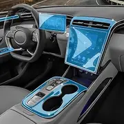 SYUFRE Car Center Console GPS Navigation Transparent TPU Protective Film Anti-Scratch Repair Interior refit Accessories，for Hyundai Tucson NX4 2021-2023