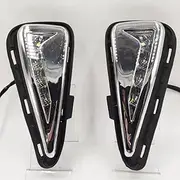 2Pcs Car LED Daytime Running Light Fog Light DRL Yellow Turn Signal Lamp for Toyota Camry 2015 2016 2017