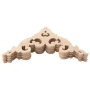 4Pcs/Set Wood Corner Onlay Applique Unpainted Frame Cupboard Cabinet Decal8686