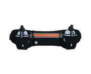 Running bag withWater Bottles, Fanny Pack Fits Phones and Wallet, Adjustable, Key Clip, Reflective - Orange