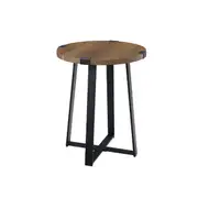 Capri Lamp Table - Dark Oak/Black