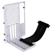 LIAN-LI Back Panel VERTICAL GPU Bracket kit PCI-E3.0 Riser Card WHITE 20cm Cable
