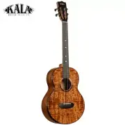 Kala KA-CT-SA-BG Contour All Solid Gloss Acacia Baritone Ukulele With Bag