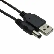 USB to 5.5 mm / 2.1 mm 5 Volt 5V DC Barrel Jack Plug Charging Power Cable