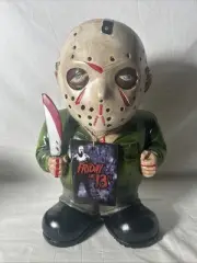 Lawn Gnome Jason Voorhees Friday 13th 14" New Line Figure Statue Blow Mold 2015