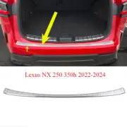 Rear Bumper Protector Guard Trim Fit Lexus NX 250 350h 2022-2024 Silver steel