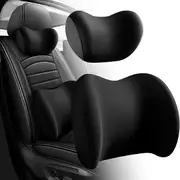 Car Headrest & Lumbar Support Cushion, Ergonomic Car Seat Headrest Neck Rest Cushion, Pillow Memory Foam for Neck Back Pain Relief