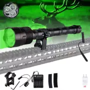 Hunting Green Light 1200 Yards 3*LED Flashlight Night Torch Coyote Hog Varmint