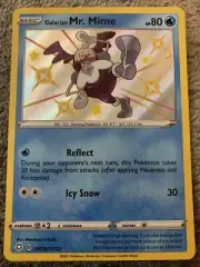 Pokemon -Shining Fates - Galarian Mr. Mime - SV020/SV122 -Shiny Holo Rare -NM/M