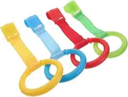 QUMIIRITY 3sets Infant Pull Ring Accessory Learning Standing Ring for Toddlers 4pcs*3