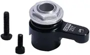 Aluminium 7075 25T Servo Horn with Built-in Spring for Losi 1/18 Mini LMT 4X4 Brushed Monster Truck RTR-LOS01026 Upgrade Parts - Black
