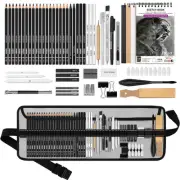 60 Pcs Drawing Kit Sketching Pencil Set,Sketch Pencils Art Supplies with 3-Co...