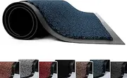 FunkyBuys Barrier Mat Large Door Mat Rubber Backed Medium Runner Barrier Mats Rug PVC Edged Heavy Duty Kitchen Mat (60 X 120cm, Blue)
